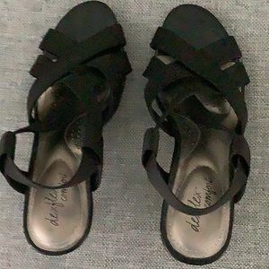 BLACK DRESS SANDALS